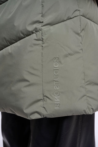 Piumino donna art. Yasmina Rino & Pelle Misty basil