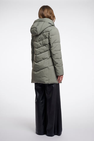 Piumino donna art. Yasmina Rino & Pelle Misty basil