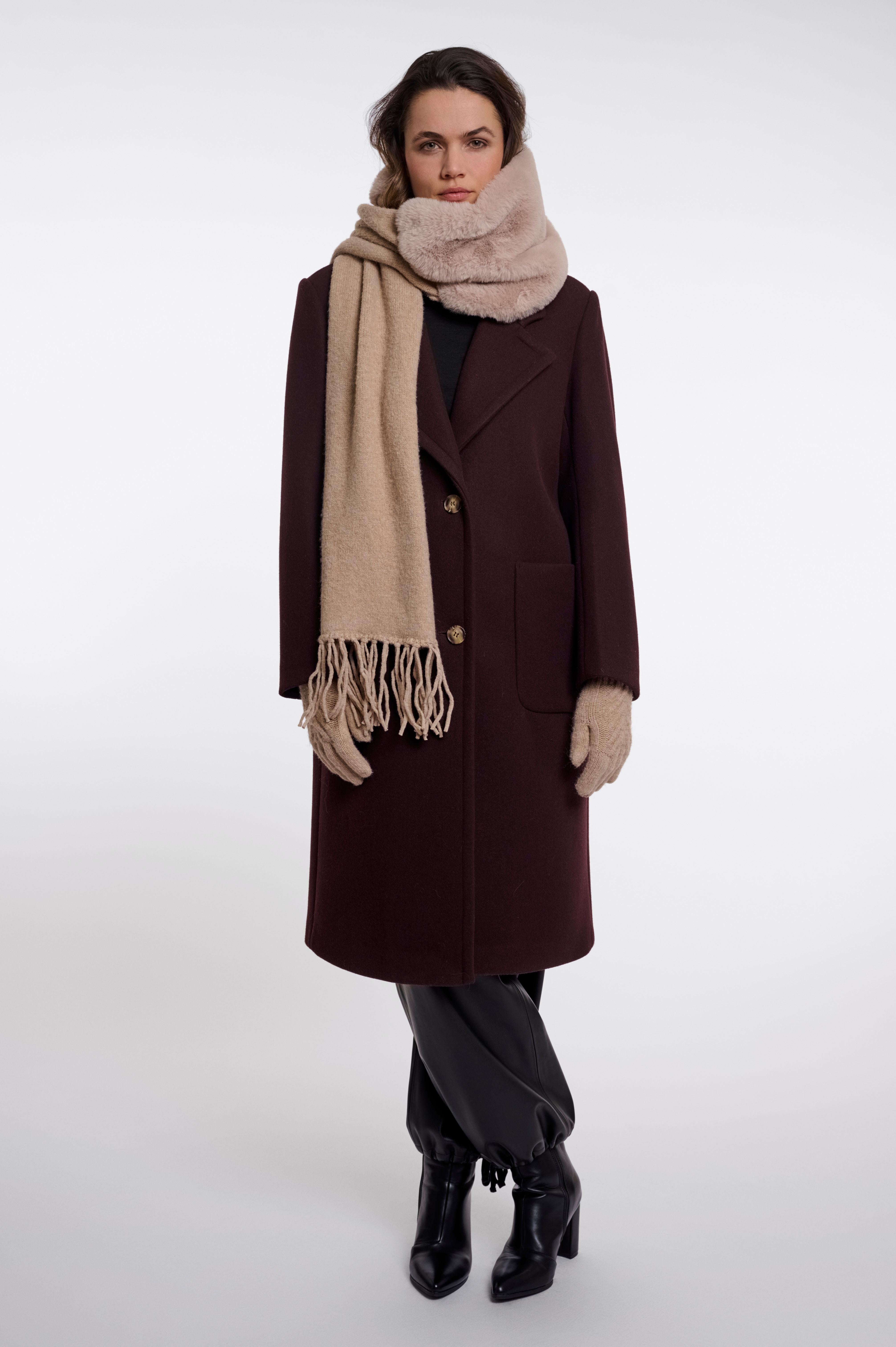 Sciarpa donna art. Zelda Rino & Pelle Dark oat