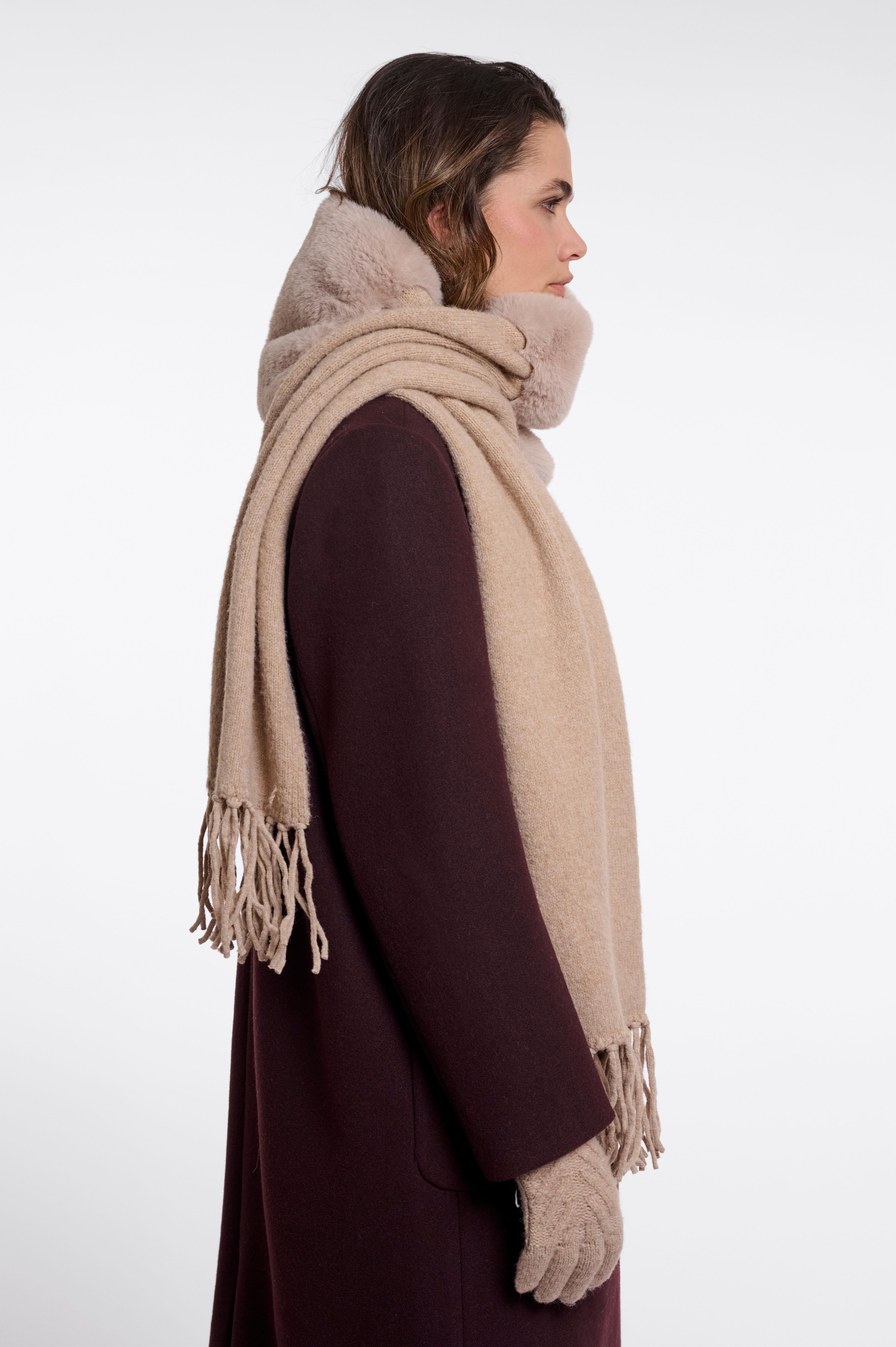 Sciarpa donna art. Zelda Rino & Pelle Dark oat