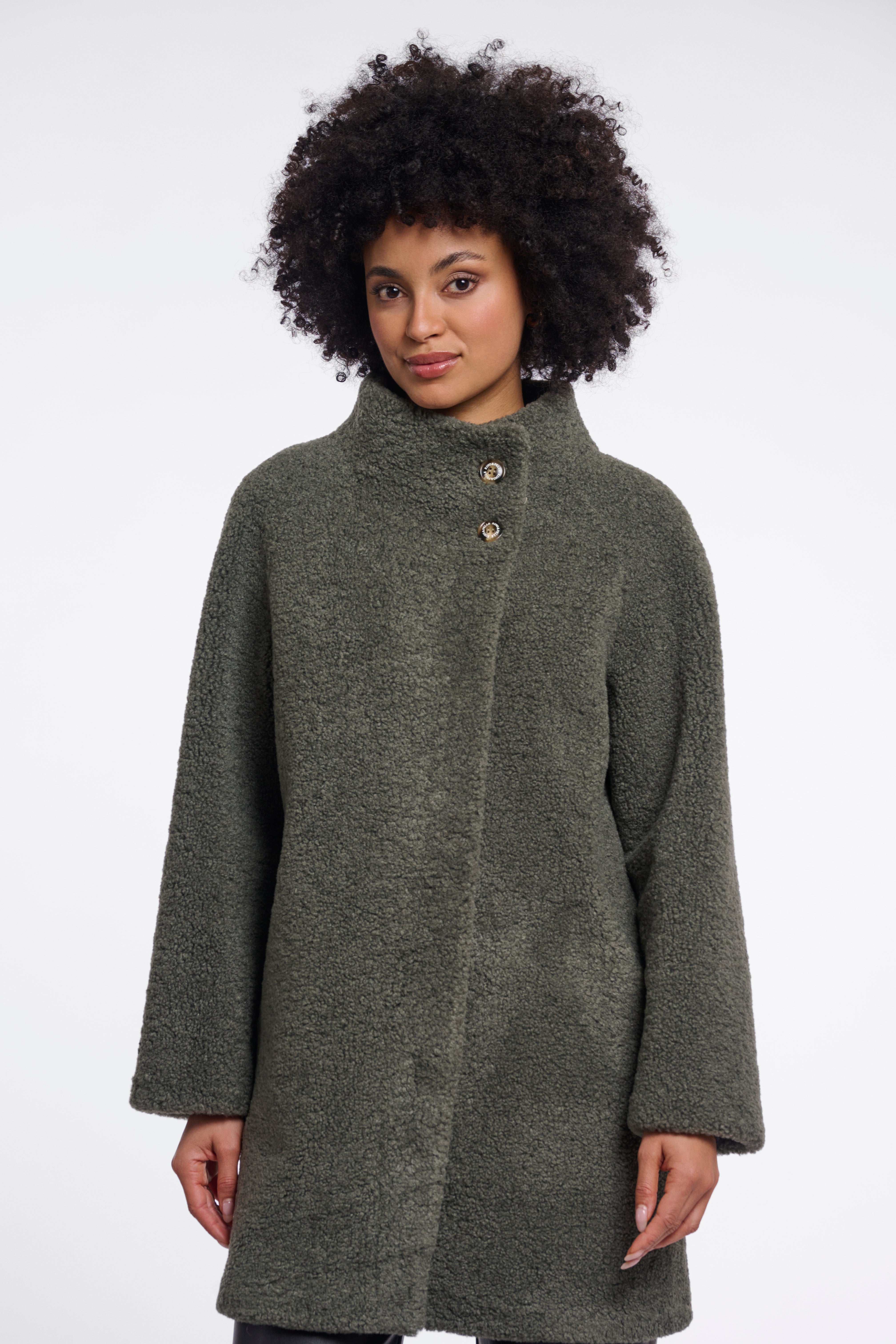Cappotto donna art. Zoe Rino & Pelle Misty basil