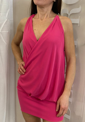 ABITO CORTO JERSEY STRETCH art. 411DD14014 Donna Denny Rose Primavera Estate 2024 - Denny Store Italia