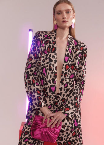 BLAZER CON STAMPA ANIMALIER - Lola Casademunt Primavera Estate 2024 - MS2402006 - Denny Store