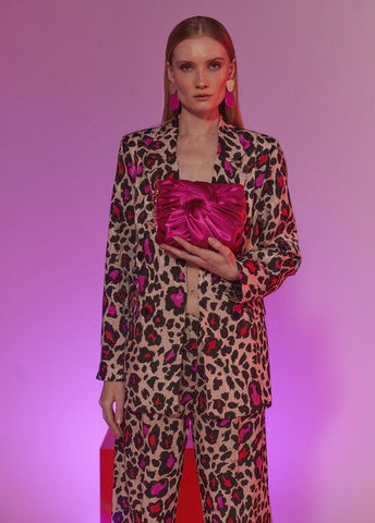 BLAZER CON STAMPA ANIMALIER - Lola Casademunt Primavera Estate 2024 - MS2402006 - Denny Store