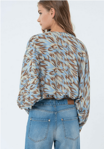 Blusa ANIMALIER - Fracomina Primavera Estate SS 2024 - FS24ST1004W710L7 - Denny Store Italia