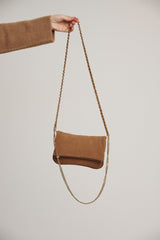 Borsa EVAN SUEDE CROSS BODY BAG - Rino & Pelle - Autunno Inverno 2024/25 Tan - Denny Store