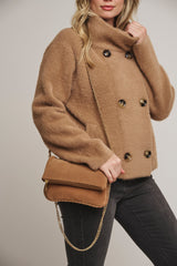 Borsa EVAN SUEDE CROSS BODY BAG - Rino & Pelle - Autunno Inverno 2024/25 Tan - Denny Store