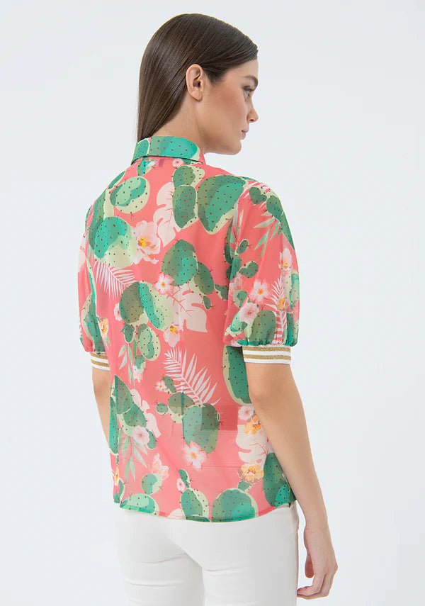 Camicia in fantasia floreale - Fracomina Primavera Estate SS 2024 - FS24ST6010W412N4 - Denny Store Italia