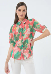 Camicia in fantasia floreale - Fracomina Primavera Estate SS 2024 - FS24ST6010W412N4 - Denny Store Italia