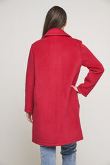 Cappotto BONNE DOUBLE BREASTED COAT Rino & Pelle Autunno Inverno 2024/25 Red berry - Denny Store