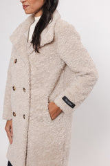 Cappotto ENA MID LONG TEDDY COAT Rino & Pelle Autunno Inverno 2024/25 Birch - Denny Store