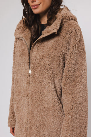 Cappotto MARRE REVERSIBLE HOODED COAT - Rino & Pelle - Autunno Inverno 2024/25 - Sand - Denny Store