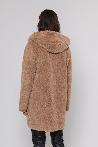 Cappotto MARRE REVERSIBLE HOODED COAT - Rino & Pelle - Autunno Inverno 2024/25 - Sand - Denny Store