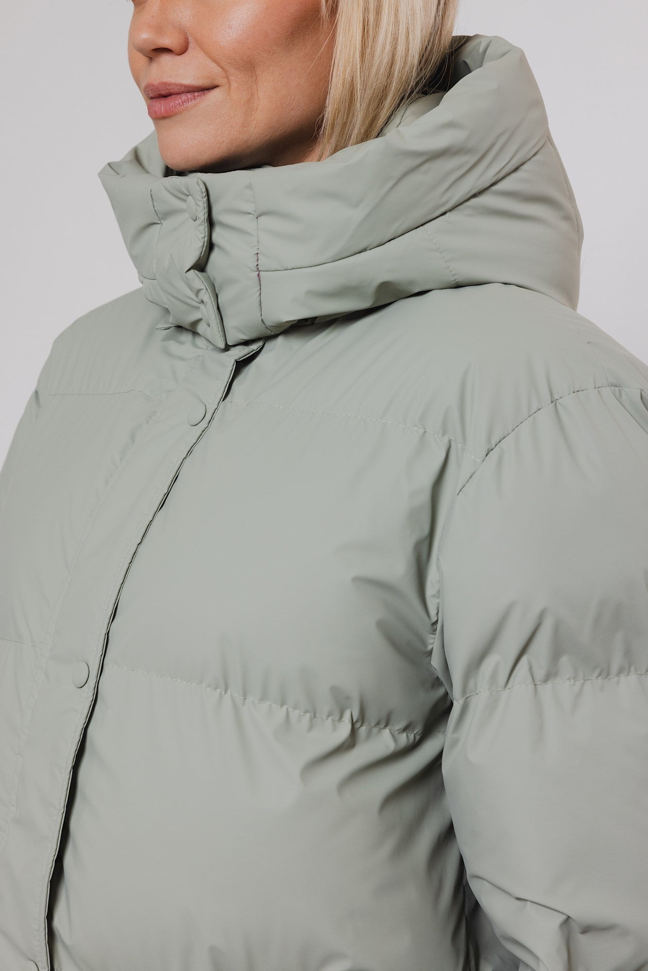 Cappotto piumino ELLEN PADDED COAT WITH DETACHABLE HOOD - Rino & Pelle - Autunno Inverno 2024/25 Artichoke - Denny Store