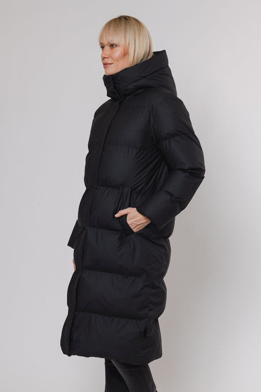 Cappotto piumino ELLEN PADDED COAT WITH DETACHABLE HOOD - Rino & Pelle - Autunno Inverno 2024/25 Black - Denny Store