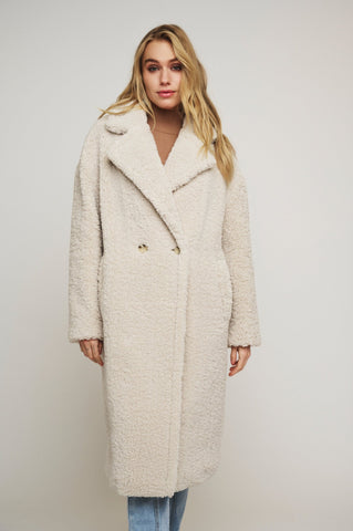 ELICIA TEDDY DOUBLE BREASTED COAT Rino & Pelle Autunno Inverno 2024/25 Birch - Denny Store