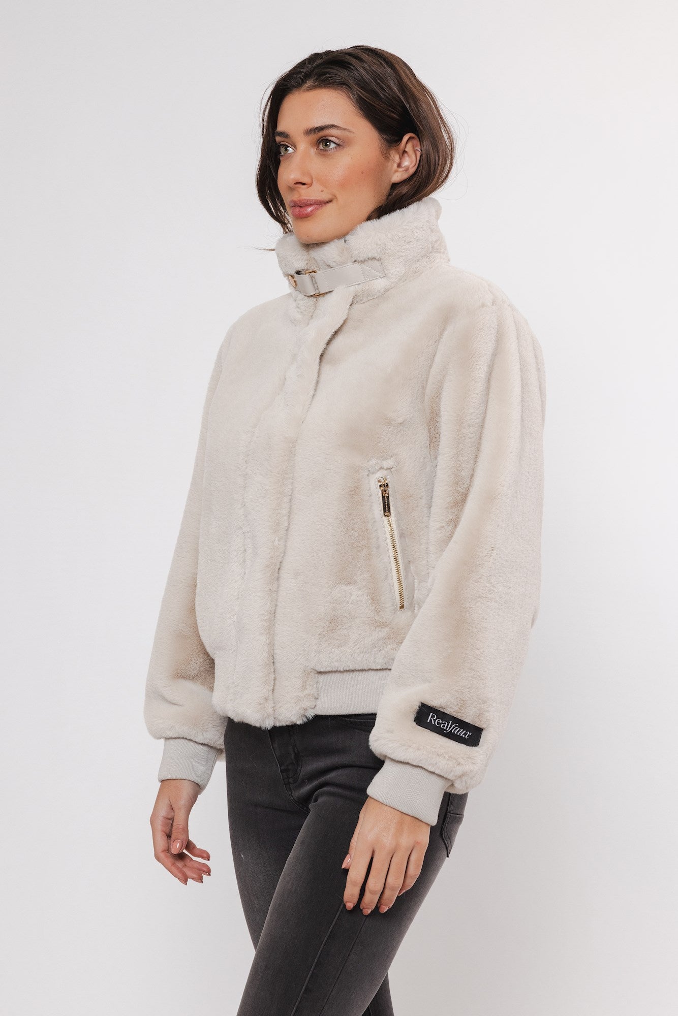 Giacca Ambra short fake fur jacket - Rino & Pelle - Autunno Inverno 2024/25 - Denny Store