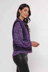 Gilet ELONA SHORT WAISTCOAT Rino & Pelle Autunno Inverno 2024/25 Eggplant - Denny Store