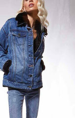 Giubbino Denim Double Face art. 321ND36002 Donna Denny Rose Jeans Autunno Inverno 2023/24 - Denny Store Italia