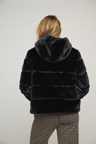 Giubbotto AZA FUR JACKET Rino & Pelle Autunno Inverno 2024/25 Black - Denny Store