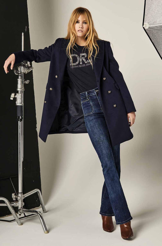Felpa in maglia girocollo - art. 521ND64017  - Denny Rose Autunno Inverno 2025/26