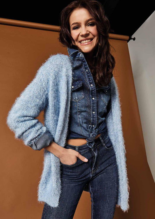 Cardigan in maglia - art. 521ND53017  - Denny Rose Autunno Inverno 2025/26