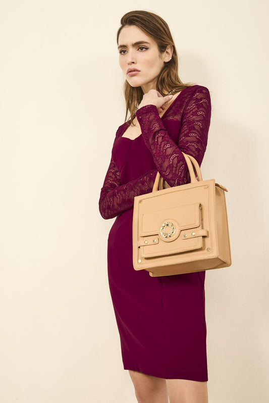 Abito con parti in pizzo - art. 521DD15004 - Denny Rose Autunno Inverno 2025/26