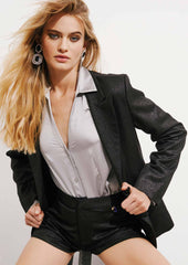 GIACCA GIACCA SFIANCATA M/L LAMINATA JACKET  - art. 511ND35013 - Denny Rose Primavera Estate 2025 Donna