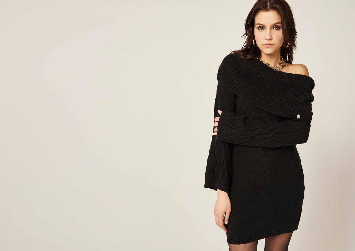 Abito midi manica lunga - art. 521ND13004  - Denny Rose Autunno Inverno 2025/26