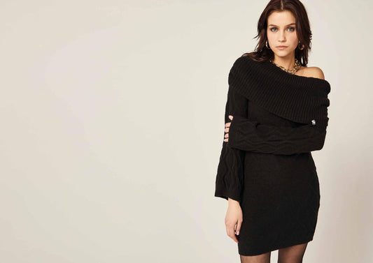 Abito midi manica lunga - art. 521ND13004  - Denny Rose Autunno Inverno 2025/26