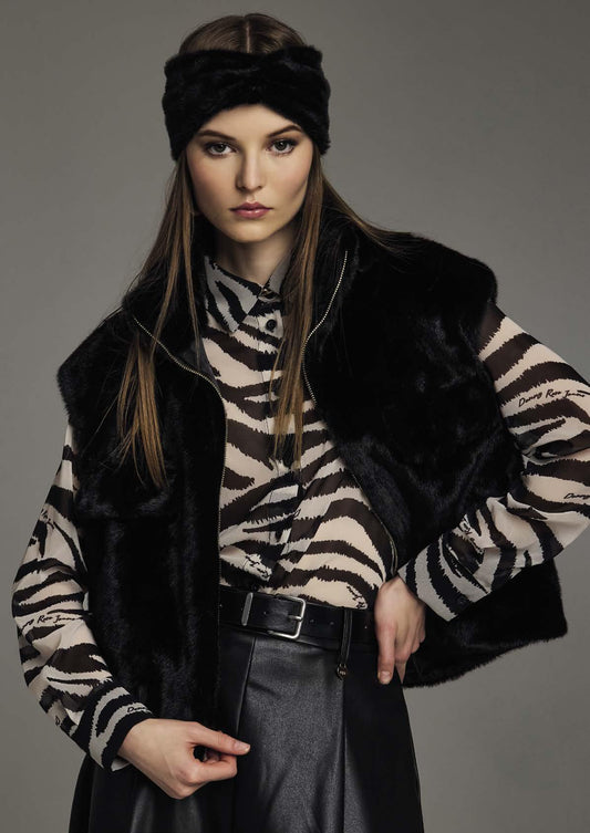 Gilet Ecopelliccia donna - art. 621nd39002 - Denny Rose Autunno Inverno 2026