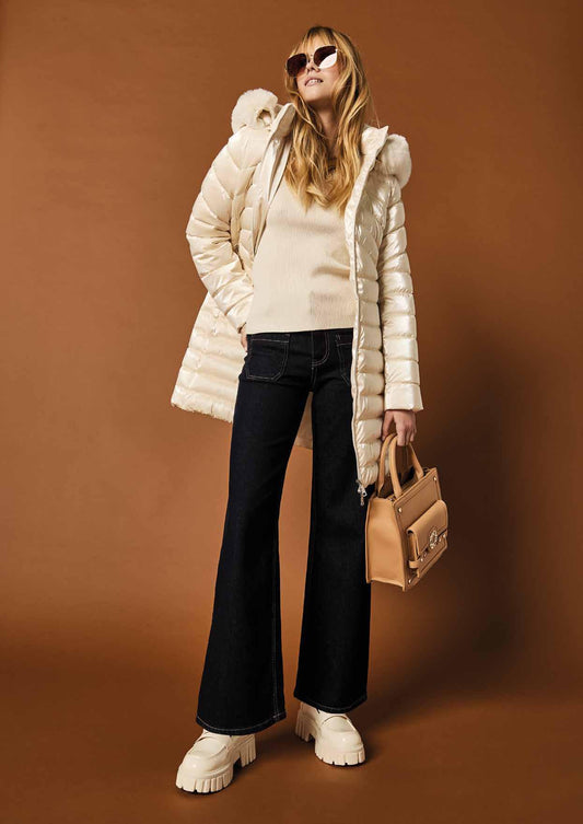 Maglia manica lunga con scollo a V- art. 521ND53035  - Denny Rose Autunno Inverno 2025/26