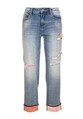 Jeans cropped Bella C. 7 effetto push up- Fracomina Autunno Inverno 2023/24 - FR23WV8010D401O1 - Denny Store Italia