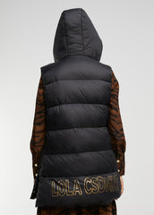 Gilet Midi Imbottito Con Dettagli Oro - Lola Casademunt Autunno/Inverno 2024/25 - LF2401009