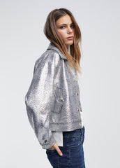 Bomber Fantasia Argento Screpolato - Lola Casademunt Autunno/Inverno 2024/25 - LF2402011