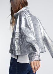 Bomber Fantasia Argento Screpolato - Lola Casademunt Autunno/Inverno 2024/25 - LF2402011