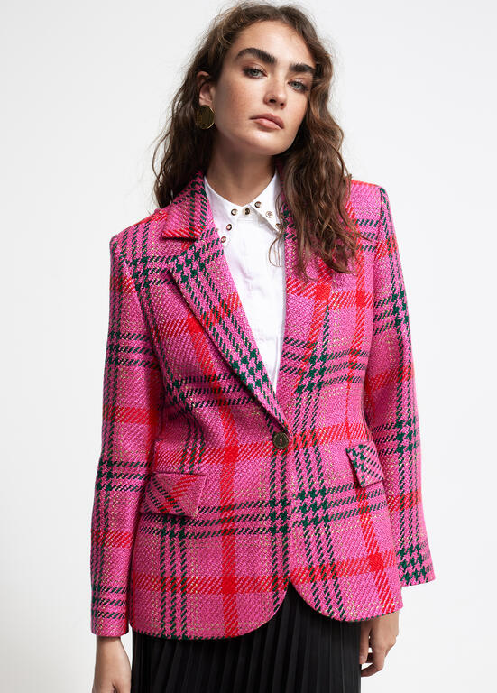 Blazer In Tweed A Quadri - Lola Casademunt Autunno/Inverno 2024/25 - LF2402018