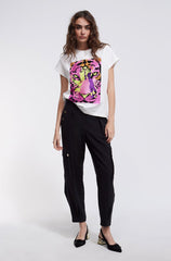 T-Shirt manica corta Con tigre - Lola Casademunt Autunno/Inverno 2024/25 - LF2415012