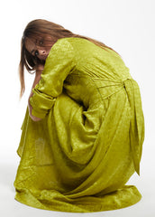 Abito lungo e fluido logomania Verde - Lola Casademunt Autunno/Inverno 2024/25 - LF2416013