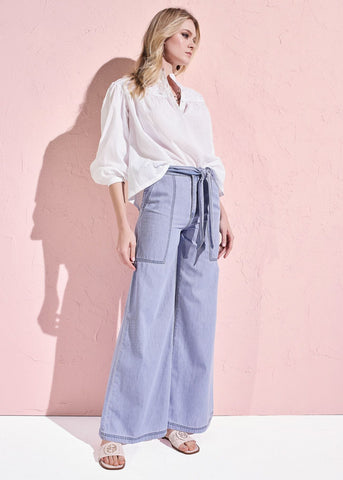Vaqueros de pernera ancha para mujer - art. 611BD26028 - Gaudi Primavera Verano 2026