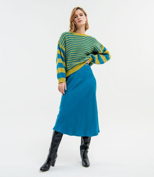 Maglione sweater tealwasabi woman- Fracomina Autunno Inverno 2023/24 - FJ23WT7018K50501 - Denny Store Italia