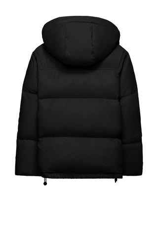 Nagoya Cape - Mantella Bimaterica Imbottita in Piuma - art GW7524TNM3- Bomboogie Autunno Inverno 2023/24 BLACK - Denny Store Italia