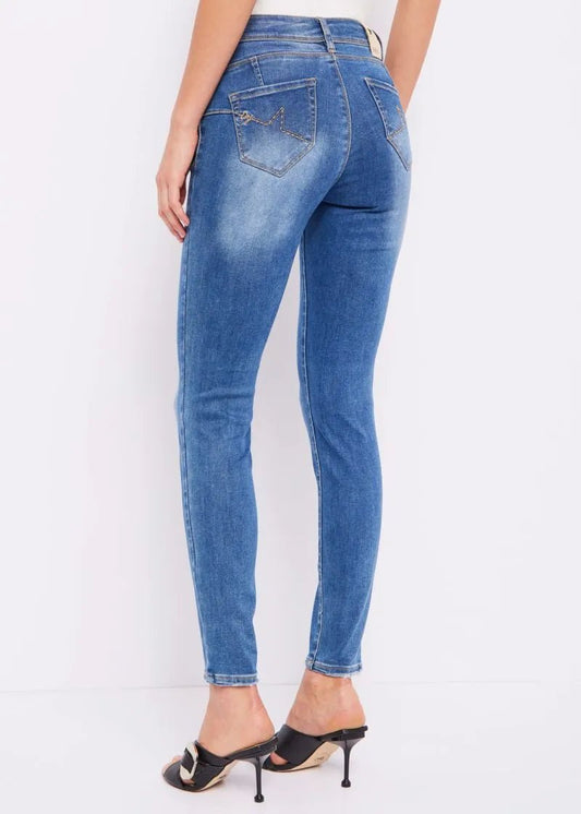 PANTALONE DENIM art. 411ND26001 Donna Denny Rose Primavera Estate 2024 - Denny Store Italia