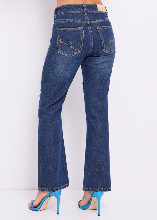 PANTALONE DENIM art. 411ND26034 Donna Denny Rose Primavera Estate 2024 - Denny Store Italia