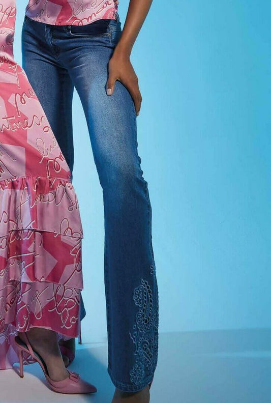 PANTALONE DENIM art. 411ND26043 Donna Denny Rose Primavera Estate 2024 - Denny Store Italia