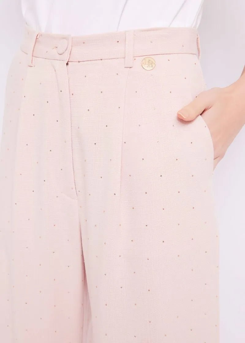 PANTALONE LUNGO CHANEL CON STRASS art. 411DD25004 Donna Denny Rose Primavera Estate 2024 - Denny Store Italia