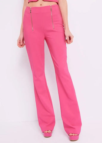 PANTALONE LUNGO CON ZIP art. 411DD25011 Donna Denny Rose Primavera Estate 2024 - Denny Store Italia