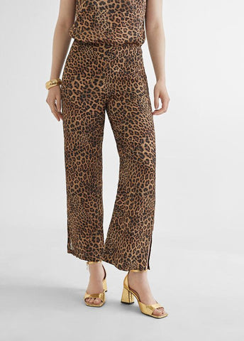 PANTALONI CULOTTE CON STAMPA ANIMALIER - Lola Casademunt Primavera Estate 2024 - MS2414022 - Denny Store Italia