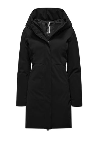 Parka Bimaterico dalla Linea Avvitata - art CW8084TNM3- Bomboogie Autunno Inverno 2023/24 BLACK - Denny Store Italia