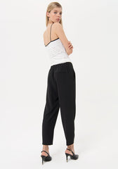 REGULAR PANT BLACK - Fracomina Primavera Estate SS 2024 - FR24SV2003W436R8 - Denny Store Italia